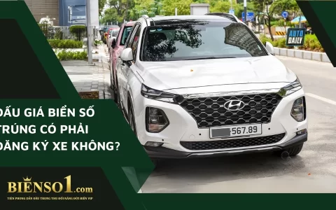 Đấu giá biển số trúng có phải đăng ký xe không? - Không bắt buộc ngay lập tức, trong vòng 12 tháng